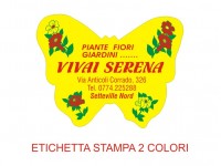 Etichette adesive per fioristi, fiorai e vivaisti (mm 45x34)  (cod.78G)